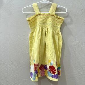 Little Bird by Jools Oliver Sea Shells Yellow Smocked Tank Dress